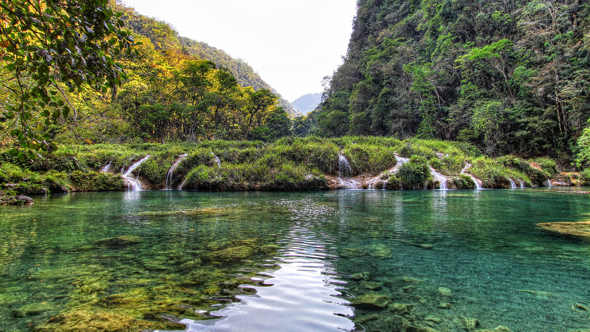 Semuc Champey National Monument Cahab n River Alta Verapaz Guatemala 