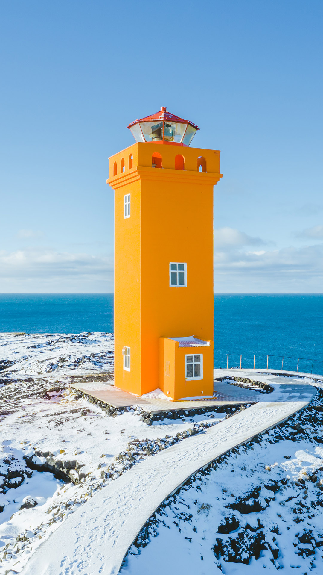 Sv rtuloft Lighthouse At The Western Tip Of The Sn fellsnes Peninsula 
