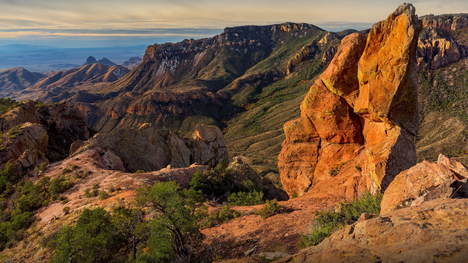 Juniper Canyon Sunrise Panther Junction Big Bend National Park Texas 