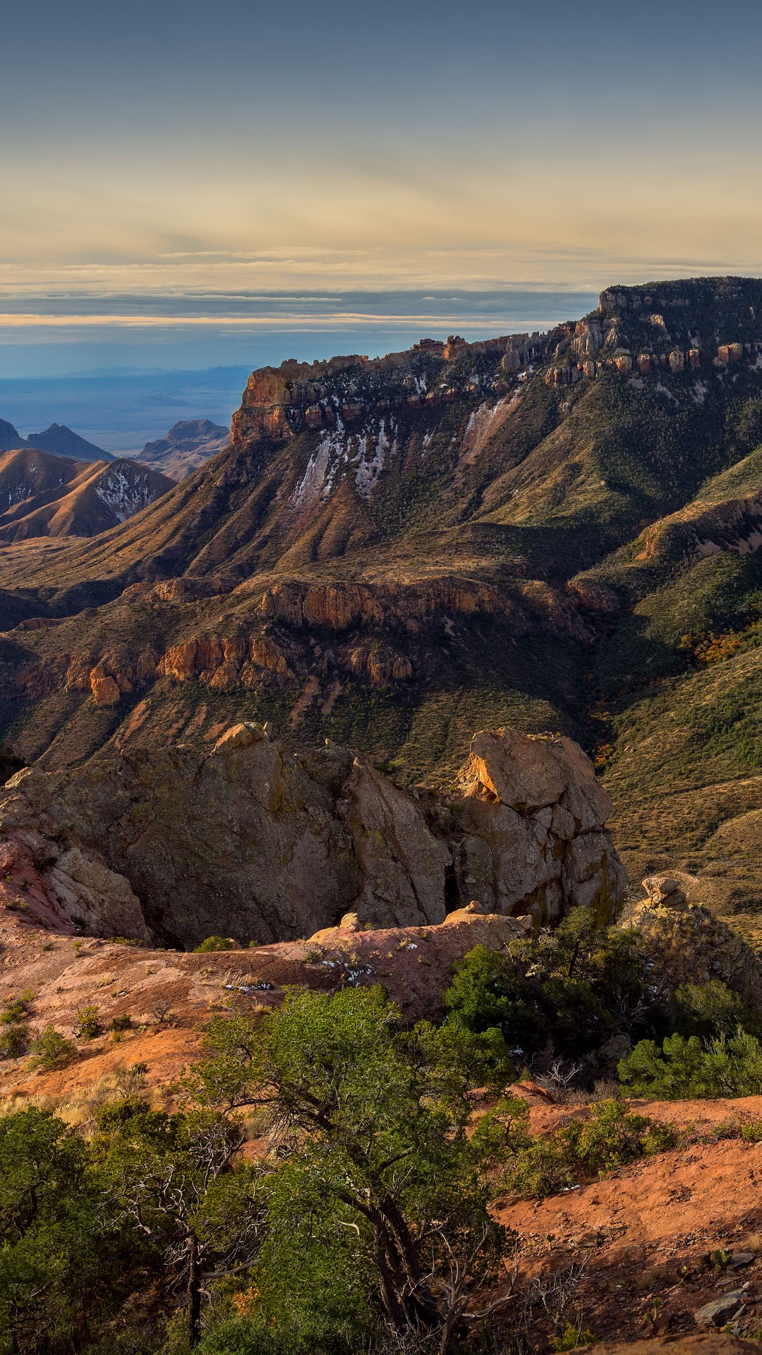 Juniper Canyon Sunrise Panther Junction Big Bend National Park Texas 