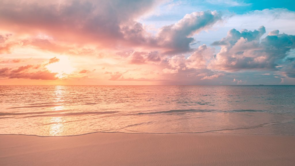 Beach sunset, Maldives, Noonu Atoll Sun Siyam Iru Fushi