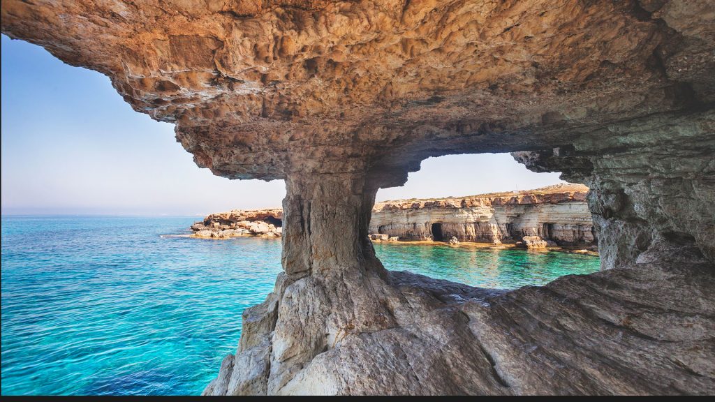 Sea caves of Cavo Greco Cape, Ayia Napa, Cyprus