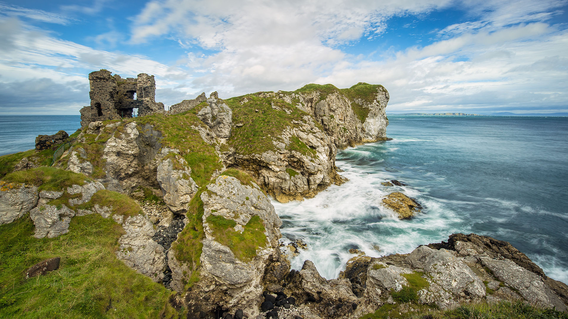 Kinbane Castle Near Ballintoy County Antrim Ulster Northern Ireland 