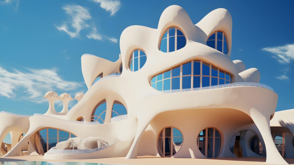 Futuristic house building