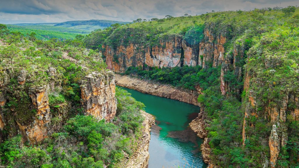 Landscape around Canyons de Furnas, Capitólio, Minas Gerais, Brazil