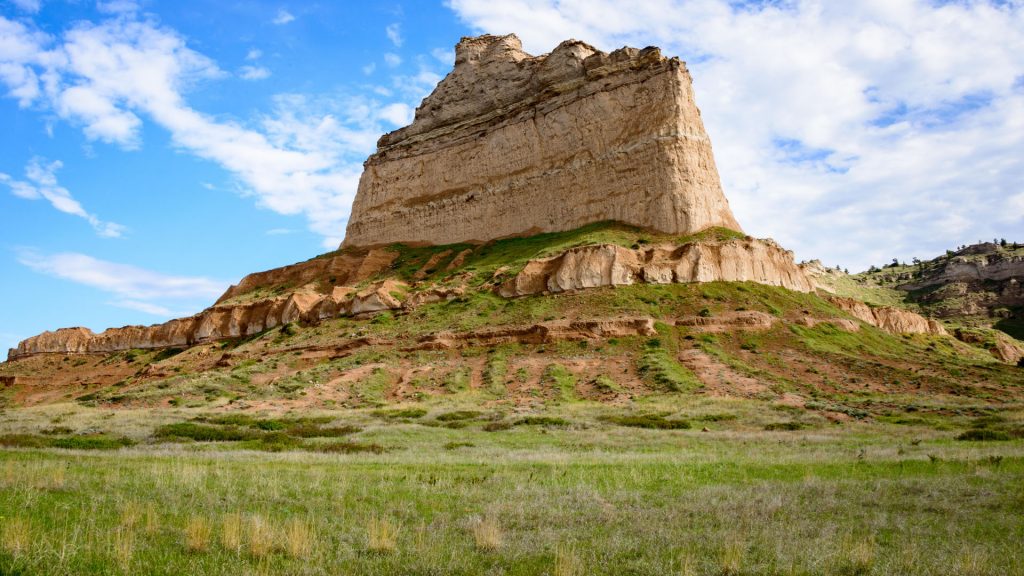 Scotts Bluff National Monument of the City of Gering in western Nebraska, USA