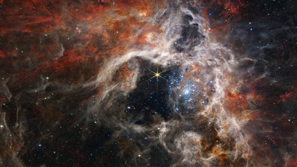 The Tarantula Nebula (30 Doradus) star-forming region in the Large Magellanic Cloud