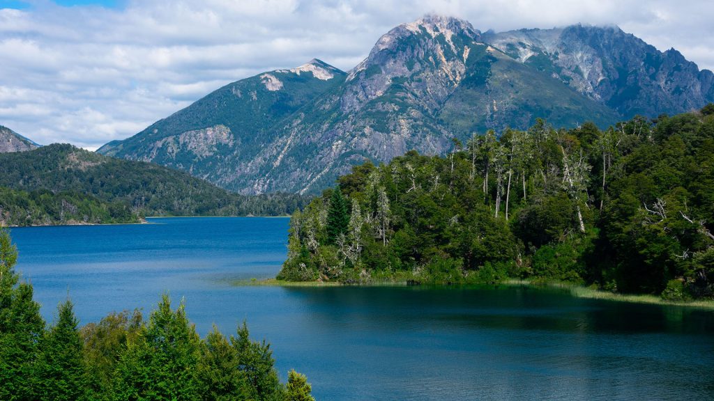 View of Mount Lopez (Cerro Lopez) and Perito Moreno Lake (Lago Moreno), Bariloche, Argentina