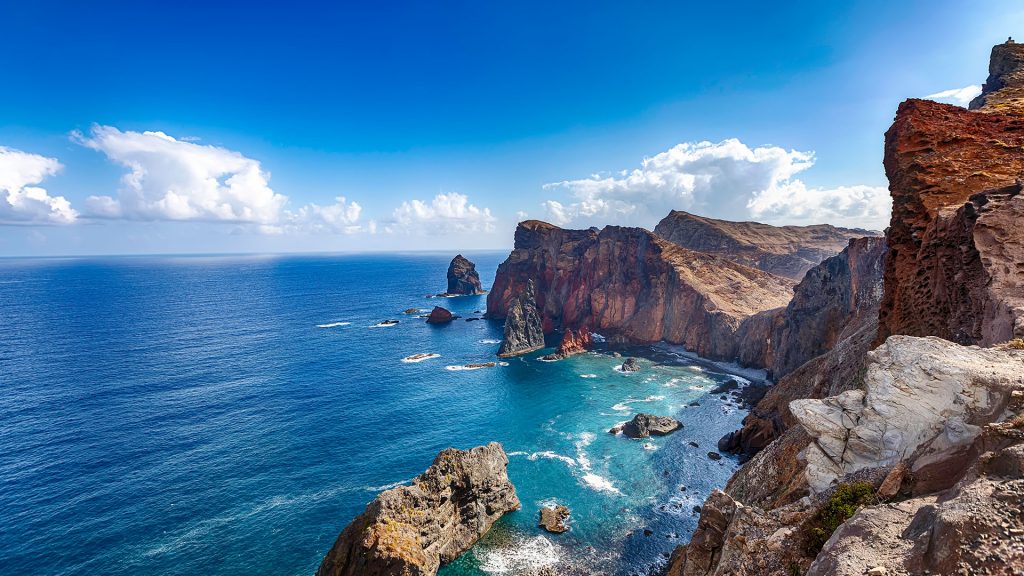 Ponta de São Lourenço cape on peninsula in the far east of the island of Madeira, Portugal