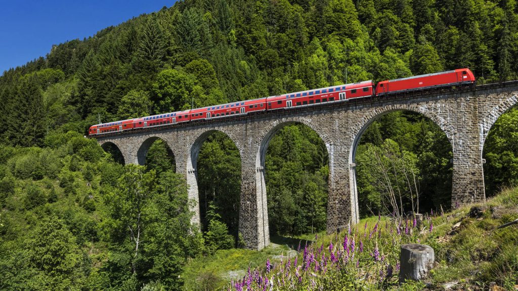 Railroad Viaduct of Hollentalbahn Railway at the Hofgut Sternen, Baden-Württemberg, Germany