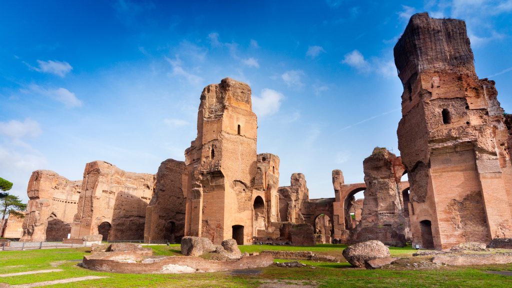 Baths of Caracalla, UNESCO World Heritage Site, Rome, Latium (Lazio), Italy