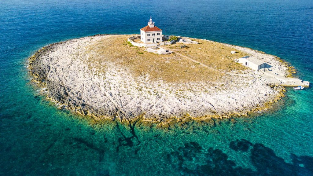 Pokonji Dol Lighthouse, Pakleni Islands, Adriatic Sea, Croatia