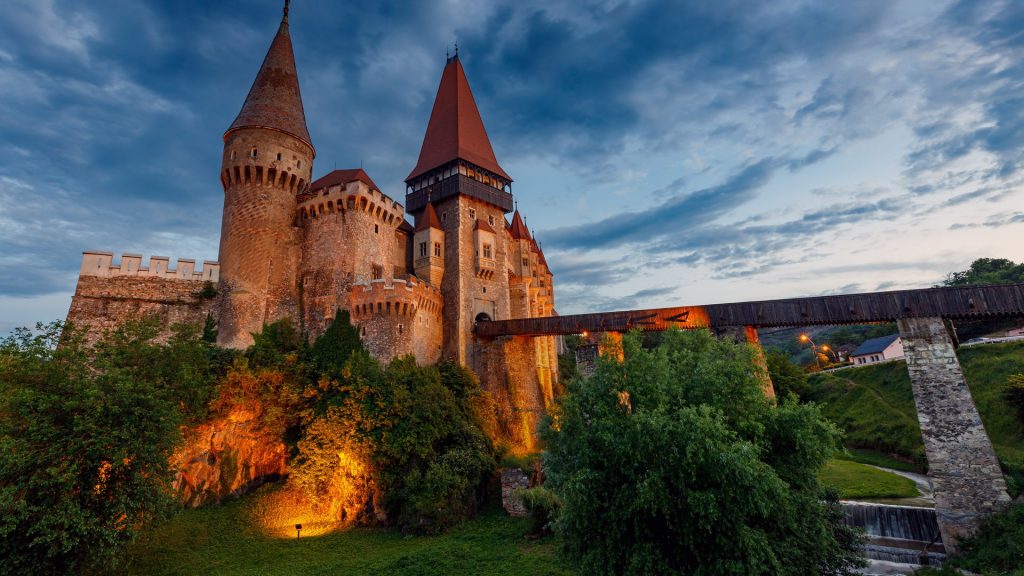 Corvin Castle in Hunedoara in Romania