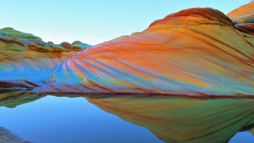 The Wave formation in Coyote Buttes Area of Vermilion Cliffs National Monument, Arizona, USA