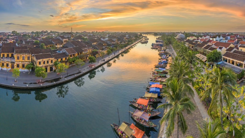 Aerial view of Hội An Ancient Town, Vietnam