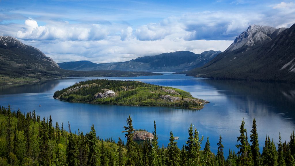 Bove Island, Tagish Lake, Yukon, Northern British Columbia, Canada
