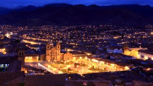 Early morning view of Plaza de Armas in Cusco, Peru 482eb214adfaa62ffc024a3a23aee6d6