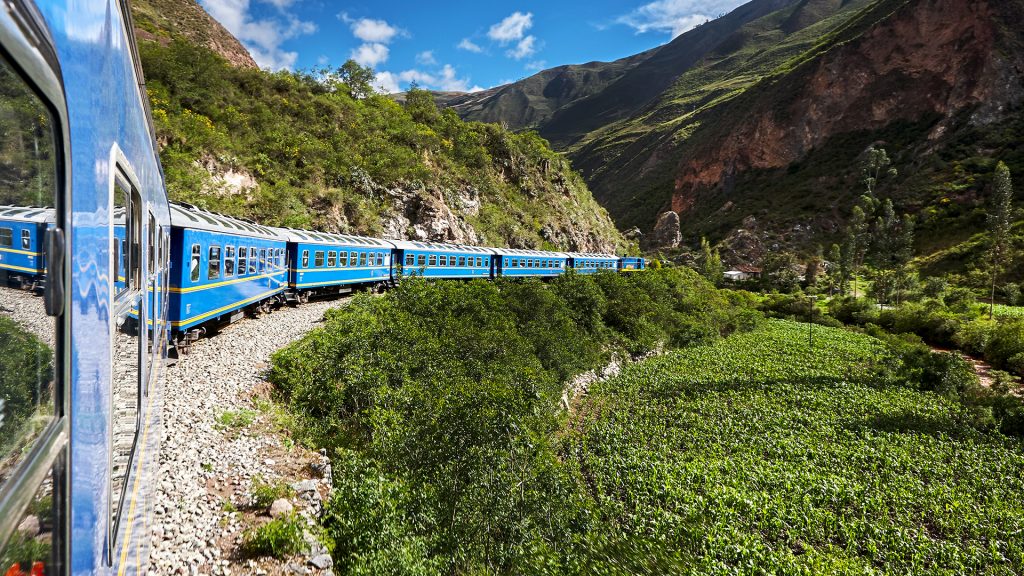 Train to Machu Picchu, Urubamba, Cusco, Peru Train to Machu Picchu, Urubamba, Cusco, Peru